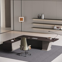 Chaise de bureau de direction Advanced Sense, combinaison moderne pour bureau à domicile, bureau modulaire en bois écologique pour une personne