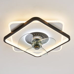 XD166 Chambre Simple Ventilateur Lumière et Télécommande Dimmable LED Lumière Avec Ventilateur De Plafond Application Moderne Intelligent Ventilateur De Plafond Lumières - Product Image 1