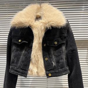 <span class=keywords><strong>Giacca</strong></span> di jeans corta invernale Casual 2025 alla moda <span class=keywords><strong>giacca</strong></span> di jeans da motociclista <span class=keywords><strong>giacca</strong></span> di jeans <span class=keywords><strong>donna</strong></span> - Product Image 5