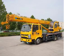 מנוף משאית <span class=keywords><strong>8</strong></span> טון עם זרוע טלסקופית הידראולית להרמת בנייה - Product Image 1