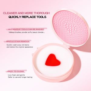 Savon Nettoyant Tout-en-un GECOMO : Barre de Nettoyage Rapide pour Pinceaux de <span class=keywords><strong>Maquillage</strong></span> et Houppettes – <span class=keywords><strong>Entretien</strong></span> Quotidien des Outils de Beauté - Product Image 5