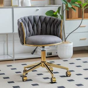 Fauteuil d'appoint doré luxueux pour la maison, le bureau, les loisirs, design moderne, populaire pour le maquillage, la chambre à coucher, la salle de maquillage, le salon - Product Image 4
