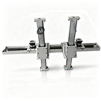 Module linéaire à crémaillère 178, course de 5000 mm, double chariot, mouvement indépendant, actionneur linéaire pour robot portique CNC