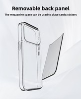 Coque de protection antichoc détachable pour iPhone 17 Pro Max, personnalisable et remplaçable, compatible avec la coque de téléphone anti-chute