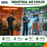Refroidisseur d'air industriel à haut débit d'air, ventilateur de refroidissement portable à économie d'énergie pour usine, ferme et atelier de réparation automobile