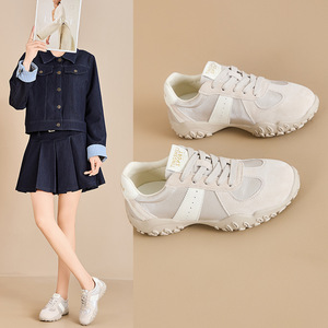 Zapatillas Casuales Blancas para Mujer, Colección Otoño 2026, Ligeras, con Plataforma, para Correr, con Cordones, Parte Superior de Malla, Estilo Forrest - Product Image 4