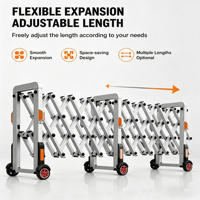 Barrière de Sécurité Pliante en Alliage d'Aluminium Personnalisée XGY, Clôture d'Isolation Extérieure Manuelle Coulissante, Portail Télescopique – Dernier Modèle