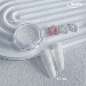 New Arrivals Shimmer Diamond Glitter Wedding Nail Decorative White Flash Diamond Glitter - Product Image 1