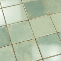 Carreaux brillants Manly Emerald pré-coupés 45x45 cm, bords irréguliers