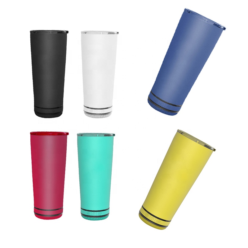 Хит продаж, беспроводная водонепроницаемая музыкальная Колонка IPX4, сублимационная кружка, беспроводная BT колонка с мигающим светом