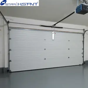 Porta de garagem seccional automática de alumínio 2020 personalizada, obturador automático de rolo, porta de garagem com porta pequena