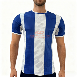 Maillot <span class=keywords><strong>de</strong></span> football personnalisé DIY, col rond, manches courtes, respirant, 100 % polyester, 220 g, haute qualité, toutes saisons, <span class=keywords><strong>Porto</strong></span> Home - Product Image 1