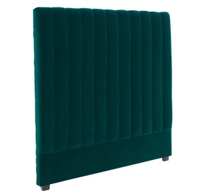 Testiera <span class=keywords><strong>letto</strong></span> in velluto di alta qualità blu navy con imbottitura in schiuma <span class=keywords><strong>morbida</strong></span> ad alta densità, design pulito, in vendita - Product Image 5