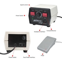 Moteur de brosse puissant 204 35000 tr/min pour laboratoire dentaire coréen, fraise à ongles 102L, dispositifs de fraisage pour prothèses dentaires, professionnel pour pédicure