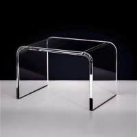 Table basse moderne en acrylique transparent pour salon, multifonctionnelle, gain de place, réglable, pliable, table d'appoint d'angle