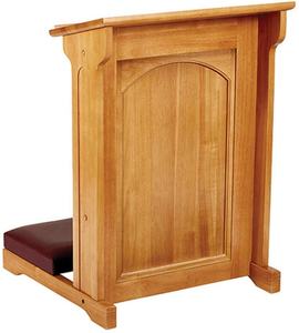 CH-B151, कस्टम प्रार्थना बेंच मल तालिका कुर्सी गद्देदार Kneeler शेल्फ तह लकड़ी चर्च बेंच कुर्सी - Product Image 1