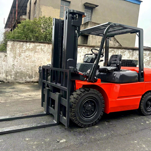 <b>Used</b> HELI 5 Ton K50 Diesel Forklift 100% Original with Engine & Bearing Tested & Certified 4WD Rough Terrain Solid Tire - Product Image 1