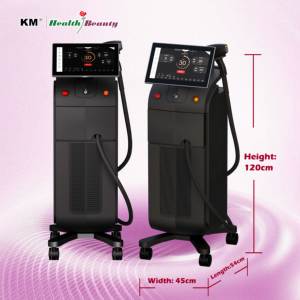 ลด 60% เครื่องกำจัดขนด้วยเลเซอร์ไดโอด 755 808 1064 940 4 Waves 3 Waves KM <span class=keywords><strong>Laser</strong></span> กำจัดขนด้วยเลเซอร์ไดโอดไทเทเนียม 808 นาโนเมตร เครื่องเลเซอร์ไดโอดไอซ์ - Product Image 6