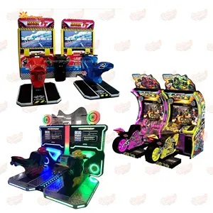 Máquina de juego de entretenimiento de múltiples estilos, simulador de conducción, operado por monedas, máquina de juego de carreras con Motor