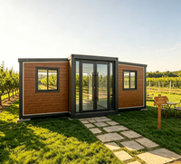 Maison conteneur préfabriquée modulaire extensible de 40 pieds pour loisirs ruraux, cueillette de fruits, manoir, salon d'accueil et unité de logement auxiliaire