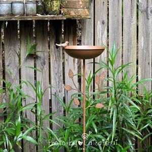 Mangeoire à oiseaux <span class=keywords><strong>de</strong></span> <span class=keywords><strong>jardin</strong></span> créative en <span class=keywords><strong>fer</strong></span> <span class=keywords><strong>forgé</strong></span> meubles d'extérieur baignoire à oiseaux avec support <span class=keywords><strong>de</strong></span> placage pour ornements <span class=keywords><strong>de</strong></span> balcon au sol - Product Image 6