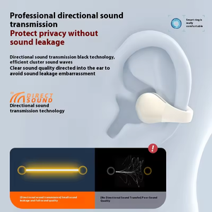 <span class=keywords><strong>Écouteur</strong></span>s Bluetooth A68 à <span class=keywords><strong>oreille</strong></span> ouverte <span class=keywords><strong>avec</strong></span> clip, en TPU souple et fil en acier à mémoire de forme, suppression du bruit ENC, prise en charge de la recharge inversée, <span class=keywords><strong>écouteur</strong></span>s sans fil - Product Image 3