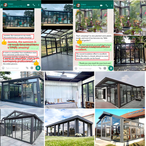 Moderna Cubierta <span class=keywords><strong>de</strong></span> Patio <span class=keywords><strong>de</strong></span> Aluminio para Uso en Exteriores en Villas y <span class=keywords><strong>Porches</strong></span>, Diseño <span class=keywords><strong>de</strong></span> Doble Vidrio Templado, Precio Competitivo, Solárium - Product Image 3