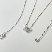 Paston 18k diamant cultivé en laboratoire 0,62 ct collier de Style Simple de base chaîne vvs diamant bijoux avec certificat IGI