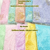 Perles de verre macaron givrées de haute qualité de 3 mm, accessoires de bijouterie DIY en vrac pour bracelets et colliers.