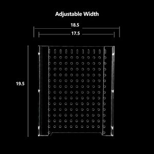 Panneau de séparation en acrylique transparent pour aquarium avec ventouses, n'altère pas la présentation, pour accessoires pour animaux de compagnie et marché de l'aquaculture - Product Image 4