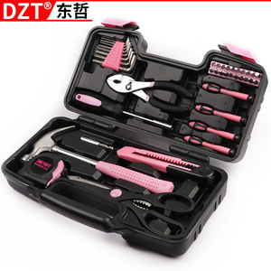 Dzt Pink Women's <b>Tool</b> <b>Set</b> 39 Piece Carbon Steel Hand <b>Tools</b> For Home Repair Kit - Product Image 1