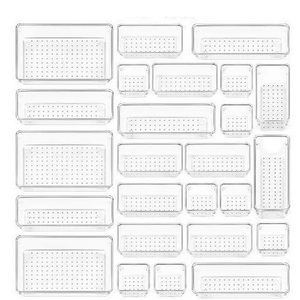 25 pack trasparente acrilico trasparente contenitori in plastica <span class=keywords><strong>cassetti</strong></span> <span class=keywords><strong>cassetti</strong></span> <span class=keywords><strong>cassetti</strong></span> <span class=keywords><strong>cassetti</strong></span> scrivania <span class=keywords><strong>cassetti</strong></span> per cucina camera da letto ufficio trucco gioielli - Product Image 6