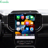 Autoradio Android Krando 12,1 pouces pour Ford Ranger 2023 - 2025 Système audio de voiture Android Stéréo CarPlay sans fil 4G WIFI 128 Go 64 Go