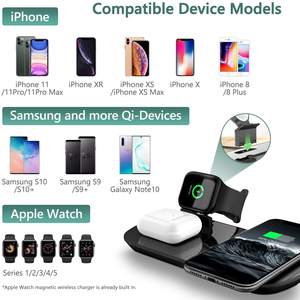 Estación de carga rápida inalámbrica 3 en 1 magnética 15W fábrica <span class=keywords><strong>Original</strong></span> para reloj 1/2/3/4/5/6/SE/AriPods/<span class=keywords><strong>iPhone</strong></span> - Product Image 4
