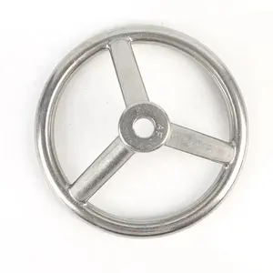 CNC Machining OEM Precision Casting Heavy Duty Chrome Plated Cast Iron Hand Wheel with Handle