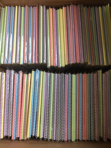 Pajitas de Papel Biodegradables Desechables Coloridas Personalizadas, Pajita de Papel para Beber - Product Image 3