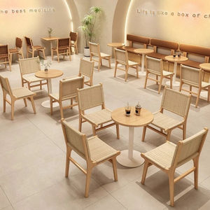 Stand ristorante e tavolo da pranzo Set di posti a sedere commerciali durevoli per caffè e bar - Product Image 2