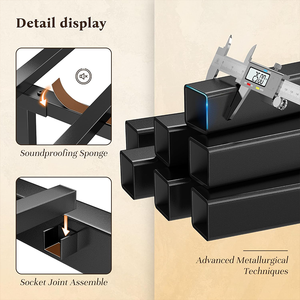 Estructura de Cama de Metal con Tubo Cuadrado, Económica, Clásica, Resistente, Completa, Tamaño Queen, Twin, King, para <span class=keywords><strong>Hotel</strong></span> y Hogar - Product Image 3