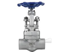Matériaux en acier forgé de haute qualité, soudure par manchon, joint fileté NPT, vanne d'arrêt haute température pour l'huile et le gaz J61F F304