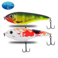 Leurre pour poissons d'eau salée et d'eau douce, type Minnow, 9cm 21g, en acier inoxydable, JERK BAIT Flame Dragon, artificiel, rigide, nouvelle couleur, vente en gros