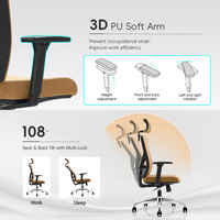 NOEL Promotion Chaise de Bureau Ergonomique de Luxe pour Dirigeant et Manager – Design Moderne