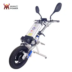 WP-03 48V 500W Elektro rollstuhl befestigung Handrad umbau e Rollstuhl handbike traktor für Behinderte Reichweite 60km