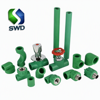 Vanne à boisseau sphérique double union manuelle en laiton et PPR vert de 20 mm – Vanne d'eau OEM