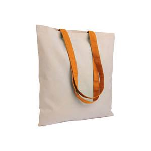 Bolsa de Compras de Algodón Personalizable Mediana de 30-50 cm con Asa de Hombro Naranja - Product Image 1