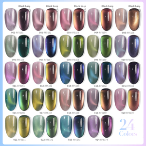 Vernis à ongles gel œil de chat R S Nail Summer 15g, inodore, séchage rapide UV/LED, 24 couleurs, colle à ongles adhésive, longue durée 3-4 semaines - Product Image 5