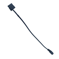 كابل تمديد DC5521 إلى موصل Molex رباعي الأطراف متعدد الجهد 5 فولت/9 فولت/12 فولت لمراوح علب الكمبيوتر ومعدات تبريد الراوتر