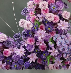 Arche de <span class=keywords><strong>mariage</strong></span> en métal personnalisée avec support de fleurs en soie rose papillon, faite à la main, durable, pour la maison, l'hôtel, le restaurant, les anniversaires - Product Image 3