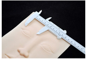 Plastic Brow Vernier Ruler Caliper White Pink Eyebrow Measuring Tool for PMU Microblading Accessories - Product Image 6