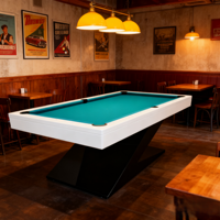 Table de billard de snooker professionnelle de 7 pieds, de qualité supérieure, personnalisée en usine, pour la maison et le commerce, de qualité tournoi, écologique