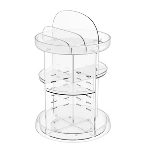 360 <b>Rotating</b> Cosmetic <b>Storage</b> Organizer 4 Layers Desktop Makeup <b>Rack</b> For Lipstick Eyeshadow <b>Storage</b> - Product Image 5